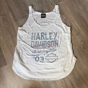Harley-Davidson White Tank Top